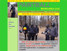Tablet Screenshot of paintball-miercureaciuc.com